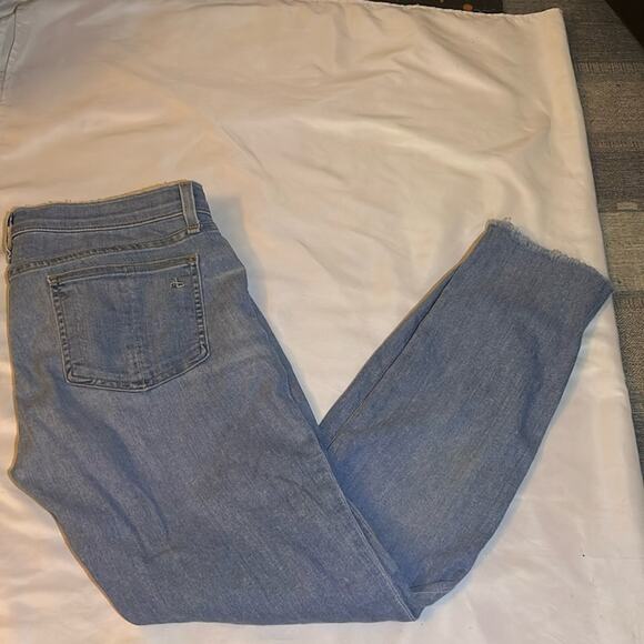 Rag & Bone Light Wash Distressed Skinny Jean 29 Winter Classic Boho Minimalist - Picture 1 of 13